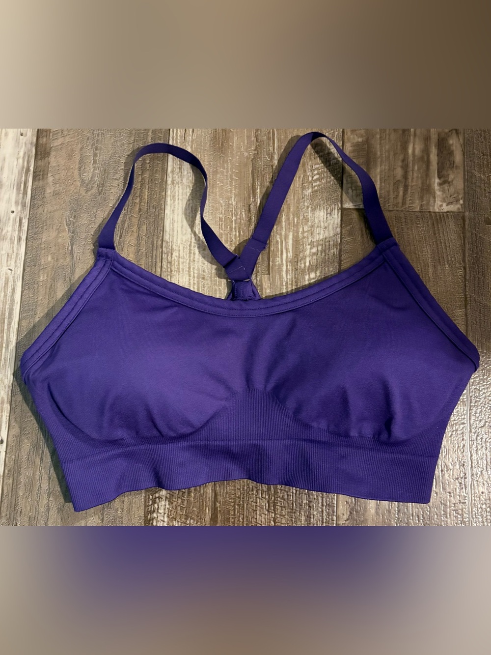 Gymshark Purple Seamless Racerback Sports Bra
